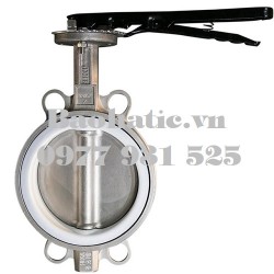 Van bướm tay gạt Inox D50, D65, D80, D100, D125, D150, D200